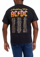 Big & Tall Short Sleeve ACDC World Tour Graphic T-Shirt