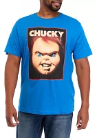 Big & Tall Short Sleeve VHS Cover Chucky Graphic T-Shirt