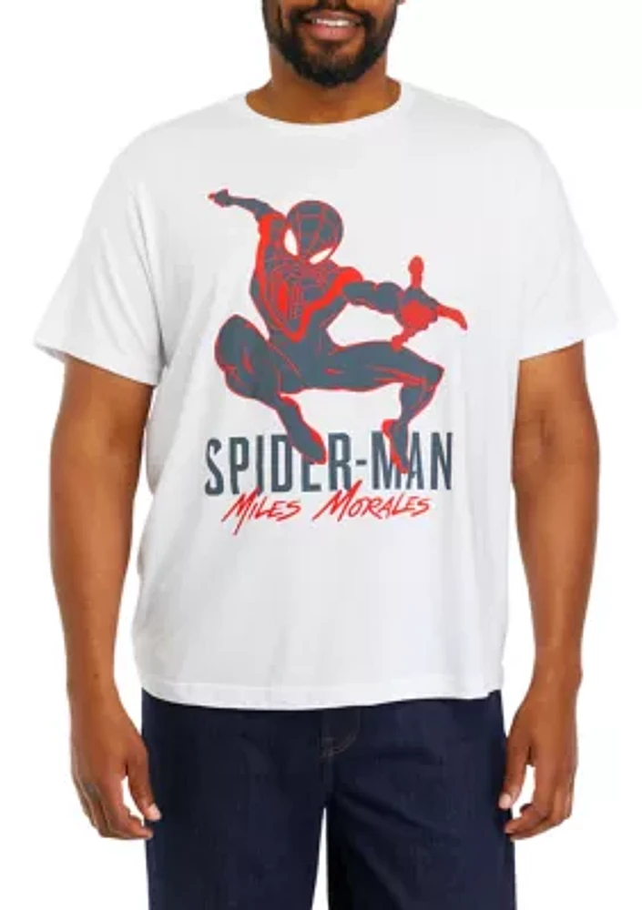 Big & Tall Spider Man Short Sleeve Graphic T-Shirt