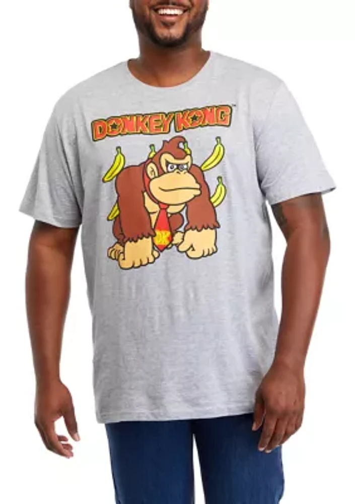 Big & Tall Short Sleeve Donkey Kong Graphic T-Shirt