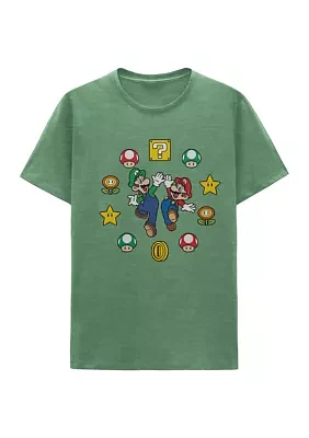 Power Ups Mario Graphic T-Shirt