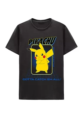 Men's Pikachu Catch 'Em All Graphic T-Shirt