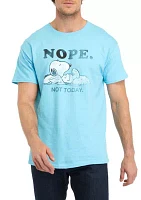 Snoopy Nope Short Sleeve Graphic T-Shirt