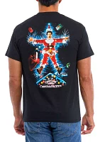 Electric Santa Short Sleeve Graphic T-Shirt