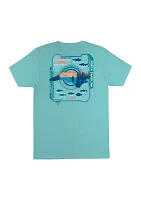 North Carolina Elements of Fishing Graphic T-Shirt