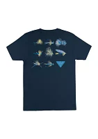 Big & Tall Short Sleeve Gala Fishflies Graphic T-Shirt