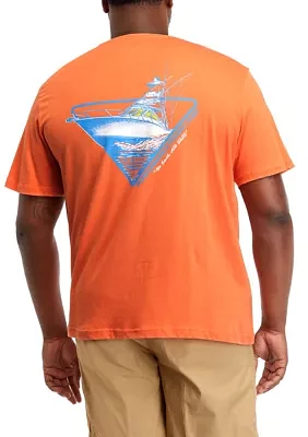 Big & Tall Short Sleeve Miller Boat Graphic T-Shirt