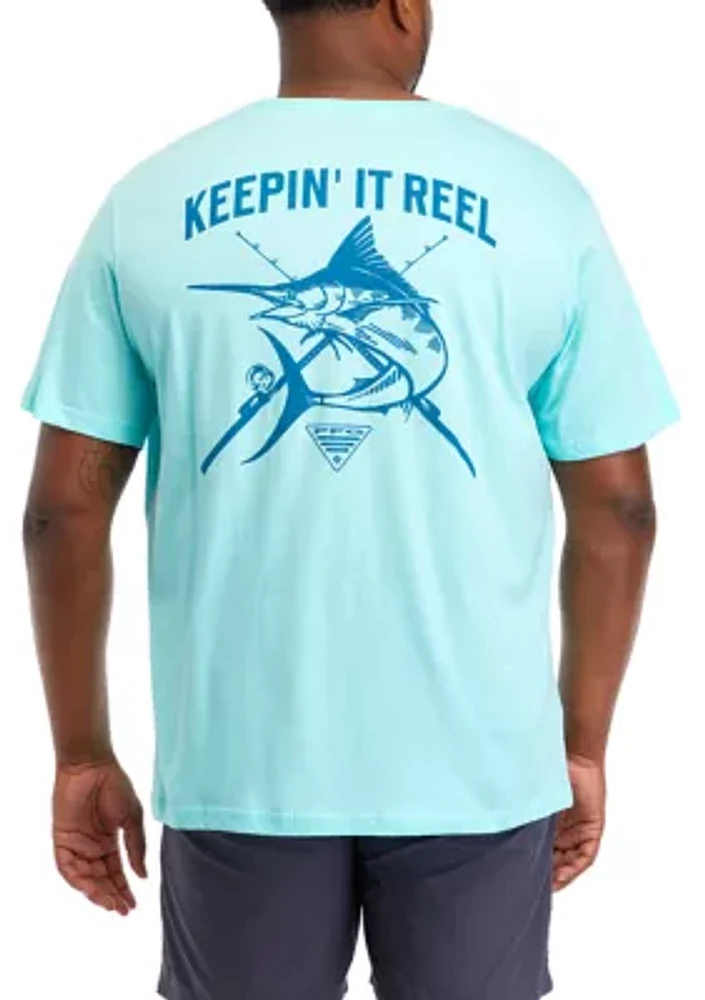 Big & Tall Short Sleeve Be Reel Marlin Graphic T-Shirt