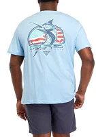 Big & Tall Merica Marlin Graphic T-Shirt