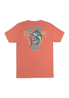 Short Sleeve Tropical Fish Graphic T-Shirt