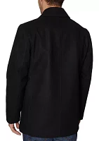 Button Front Peacoat