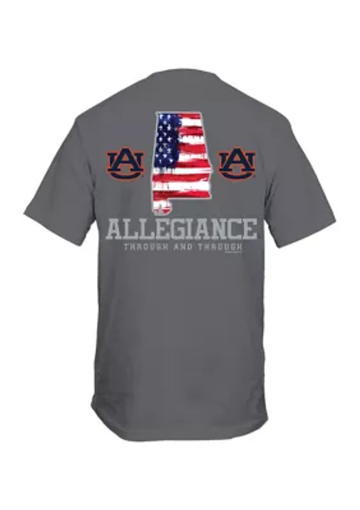 NCAA Auburn Tigers Patriotic Logo Graphic T-Shirt