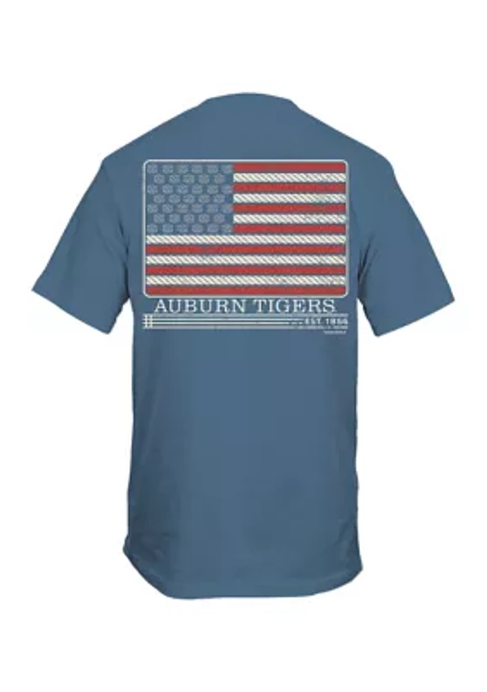 NCAA Auburn Tigers Rope Flag Graphic T-Shirt