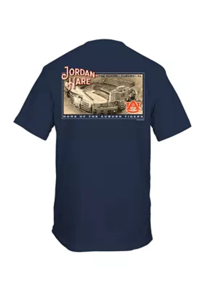 NCAA Auburn Tigers Sepia Stadium Graphic T-Shirt