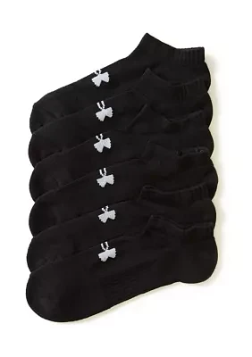 UA Tech No Show Socks - 6 Pack