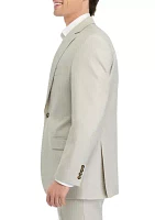 Tan Tonal Solid Suit Coat