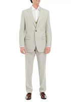 Tan Tonal Solid Suit Coat