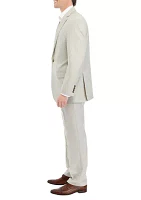 Tan Tonal Solid Suit Coat