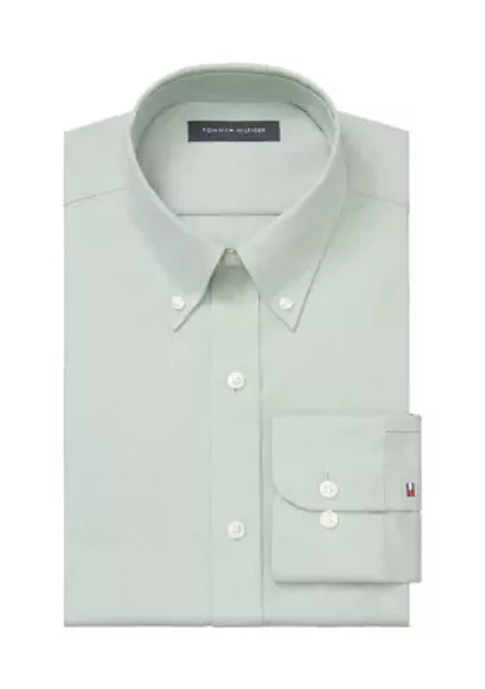 Flex Regular Fit Wrinkle Free Stretch Twill Dress Shirt