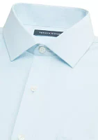 Men's Regular Fit Cotton Linen Dress Shirt