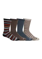 4-Pack Moisture Control Crew Socks