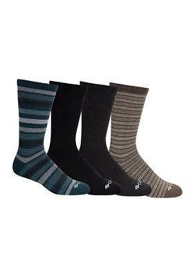 4-Pack Moisture Control Crew Socks