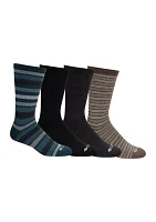 4-Pack Moisture Control Crew Socks