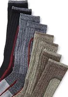 4-Pack of Plaid Crew Socks