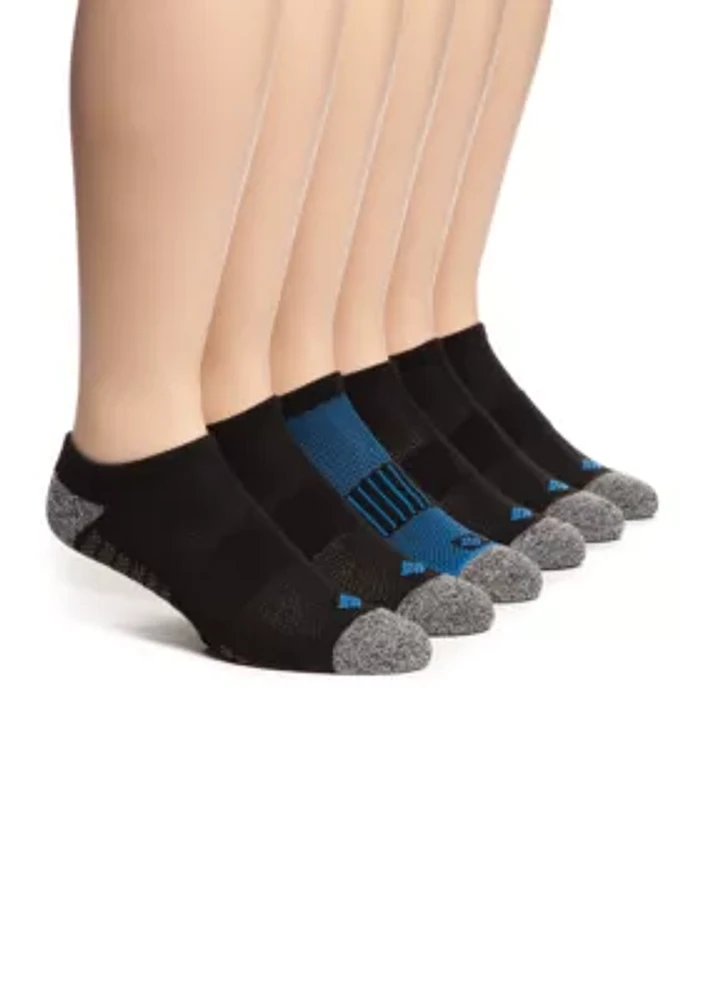 Athletic No Show Socks - 6 Pack