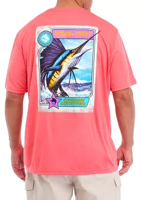 Big & Tall Short Sleeve Collectible Marlin Graphic T-Shirt