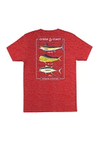 Big & Tall Short Sleeve Curley Tripe Offshore Graphic T-Shirt