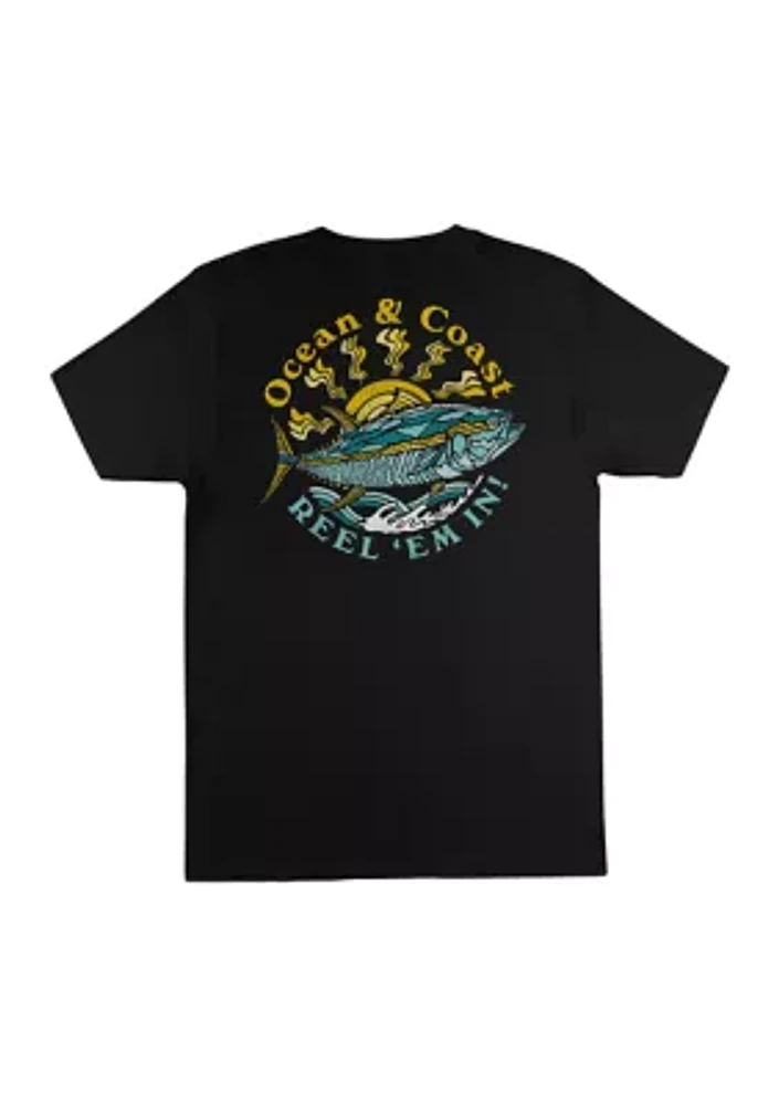 Short Sleeve Reelspill Graphic T-Shirt