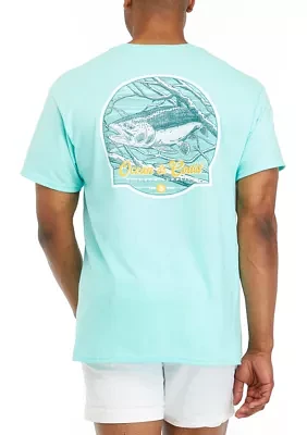 Short Sleeve Rain Trout Graphic T-Shirt