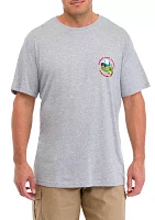 Big & Tall Short Sleeve Bucktail Bass Trucker Graphic T-Shirt