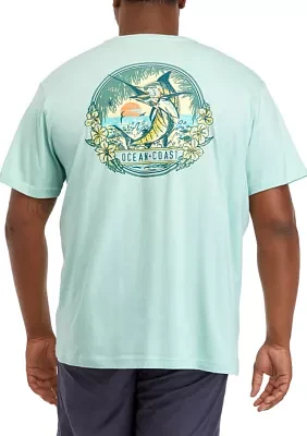 Big & Tall Tropico Marlin Graphic T-Shirt