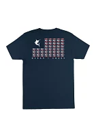 Short Sleeve Marlin Flag Graphic T-Shirt