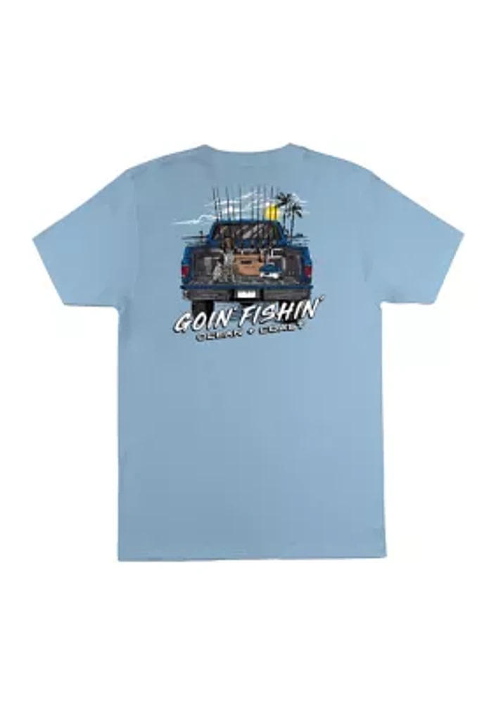 Short Sleeve Goin' Fishin' Graphic T-Shirt