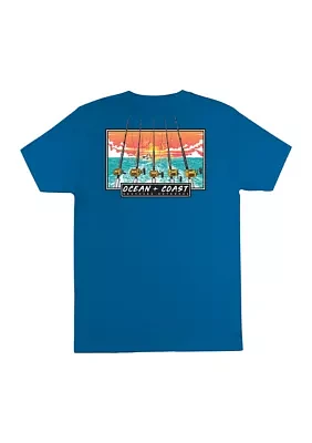 Short Sleeve Poles Graphic T-Shirt