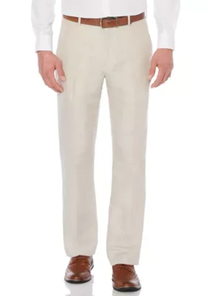 Linen Cotton Herringbone Pant