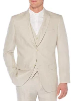 Linen Cotton Herringbone Jacket