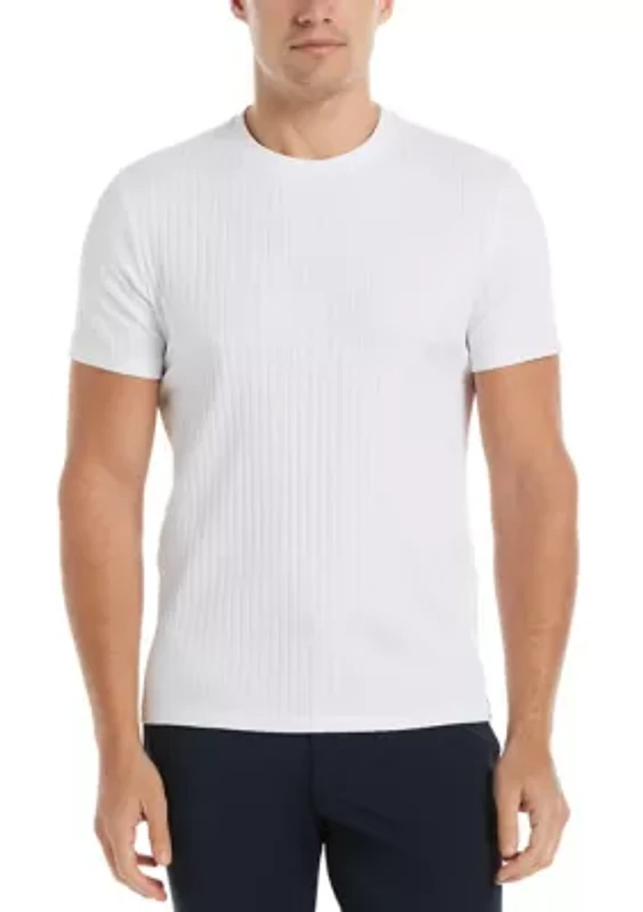 Men's Solid Ribbed T-Shirt