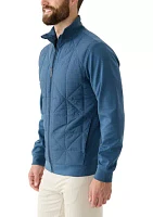 Men's Geo Quilted Bomber Jacket