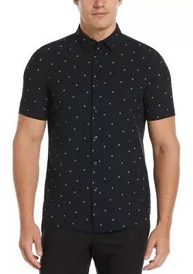 Men's Slim Dot Printed Shirt