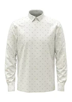 Men's Long Sleeve Geometric Shirt