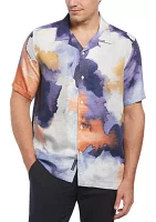 Men's Soft Watercolored Button Down Shirt