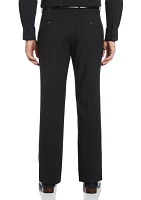 Men's Micro Check Straight Leg Dress Pants