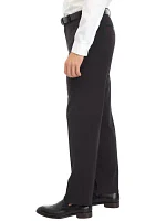 Men's Micro Check Straight Leg Dress Pants