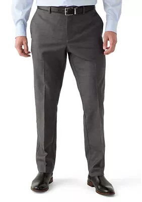 Men's Slim Sharkskin Dress Pants