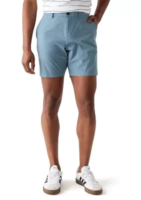 Men's 8" Flat Front Tech Performance Shorts