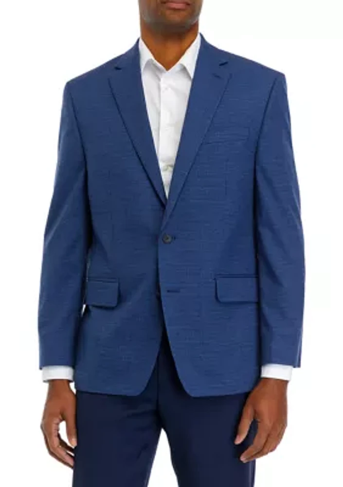 Blue Houndstooth Check Sport Coat